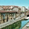 naviglio grande, cartolina, 1972, milano