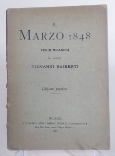 Il Marzo 1848 versi milanesi. Edizione popolare.