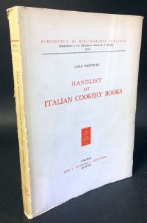 Handlist of italian cookery books.