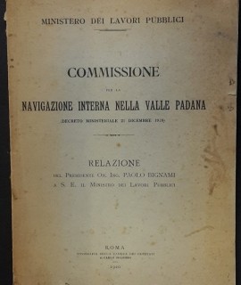 Commissione per la navigazione interna nella valle padana (decreto ministeriale 21 dicembre 1918). 