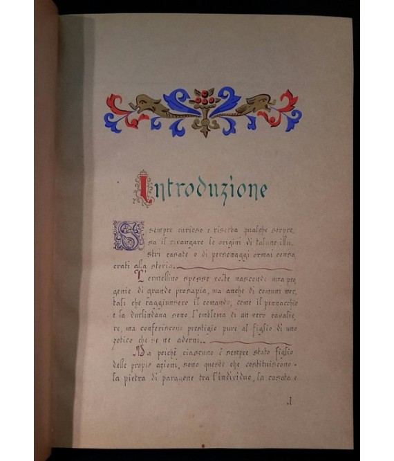 Casata Basili (manoscritto al piatto anteriore).